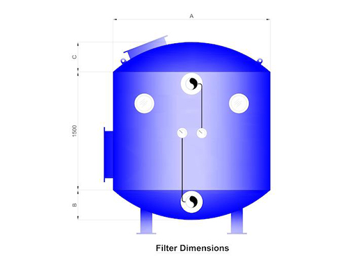 Swimming Pool filter tank design drawing